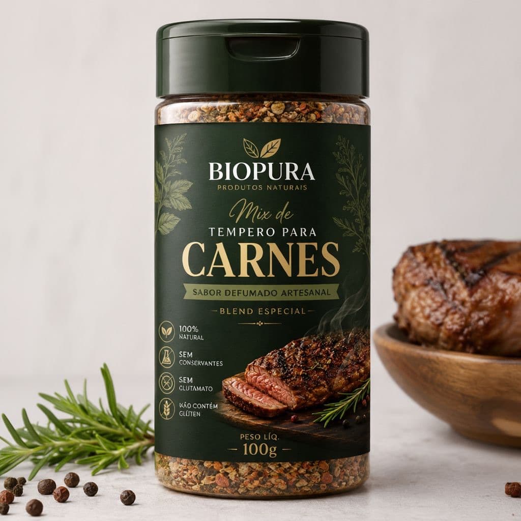 Mix Temperos Para Carne, Ovo, Batata Frita, Dia dia e Churrasco – | Leve e Saboroso Sabor defumado Original Premium
