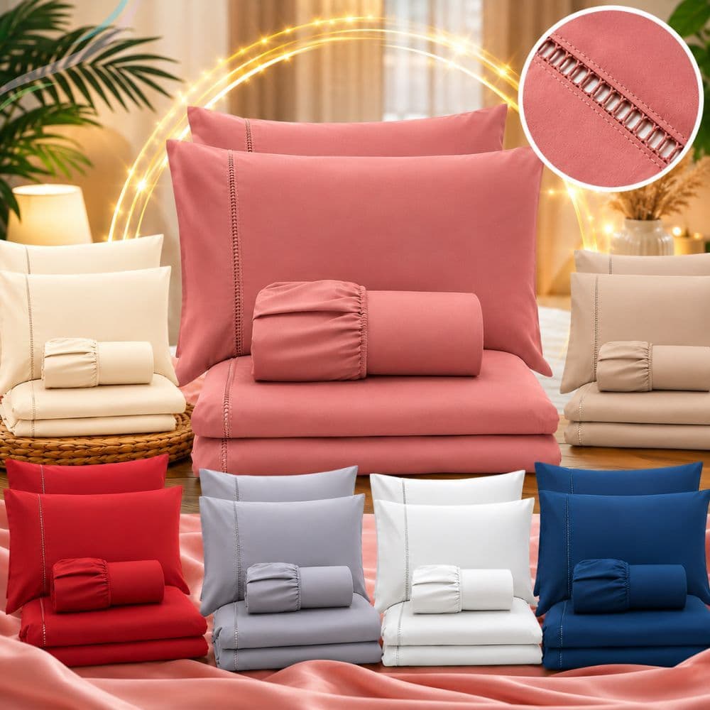 Jogo De Lençol Solteiro Casal Queen Padrão Cama Box Ponto Palito 400 Fios Hotel Aconchegante