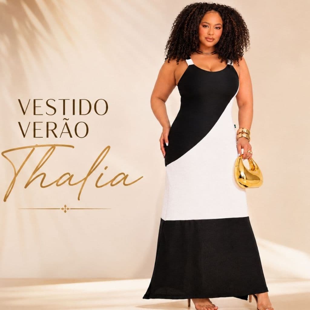 Vestido Feminino Elegante Malha Texturizada Longuete Casual Básico Soltinho P ao G