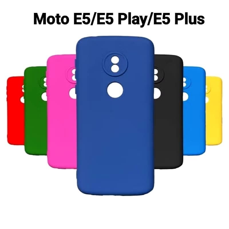 capa capinha case silicone aveludada Moto E5/Moto E5 Play/Moto E5 Plus