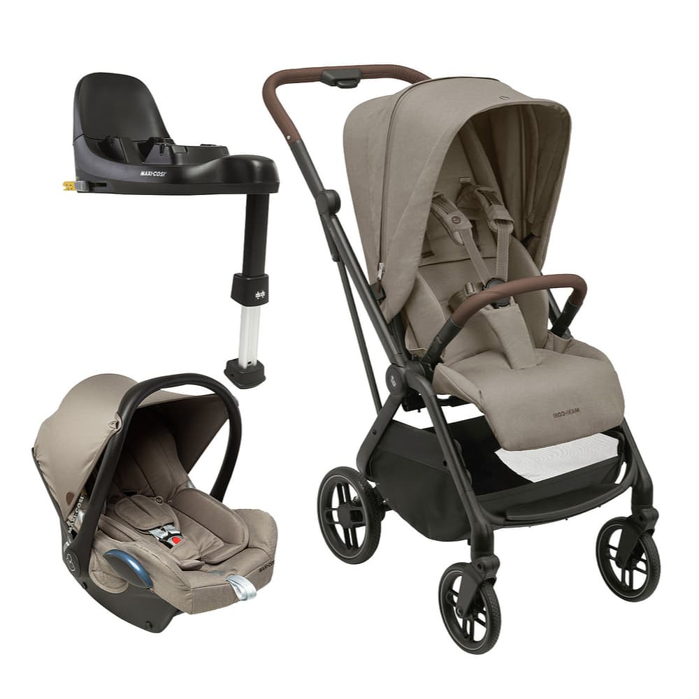 Carrinho Leona² Trio com Bebê Conforto Cabriofix e Base ISOFIX Maxi-Cosi