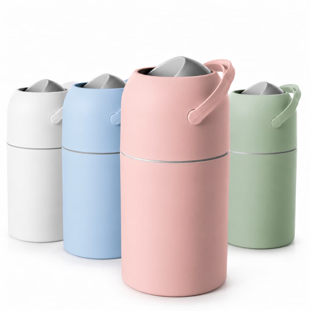 Lixeira Para Fraldas Bebê 10L Anti Odor 3 em 1 Quarto Infantil Banheiro Baby Mel