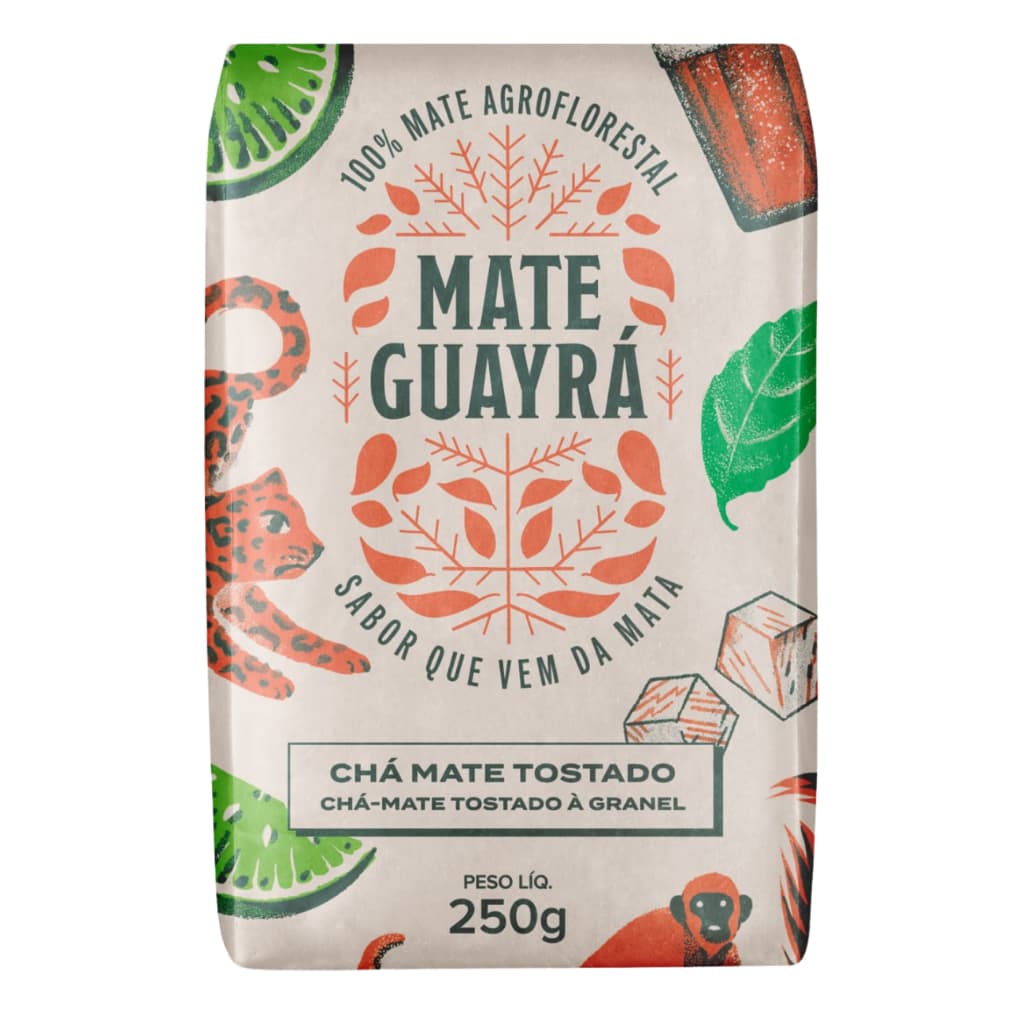 Chá Mate Erva Mate Guayra Tostado 250 gramas Gelado ou Quente