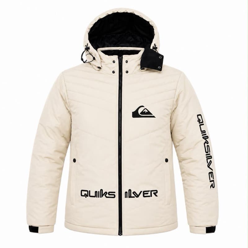 Jaqueta Bobojaco Quiksilver Masculina Premium Forrada Peluciada Impermeável Touca Removível Corta Vento Inverno
