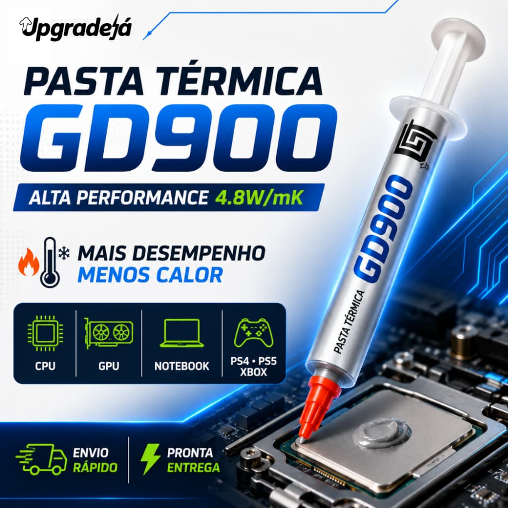 Pasta Térmica GD900 Processador CPU GPU Notebook PC PS4 PS5 Xbox Alta Performance