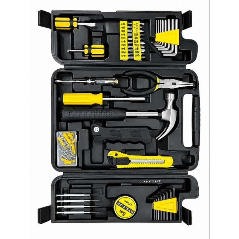 Kit Ferramentas 200 Peças Completo Com Maleta Organizadora