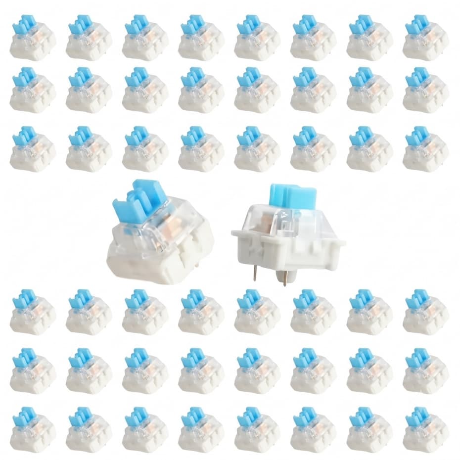Kit Switch Interruptor Mecânico 3 Pinos Tátil Hot Swap para Teclado Mecânico MX