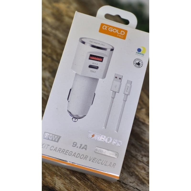 KIT CARREGADOR VEICULAR TURBO 60W
