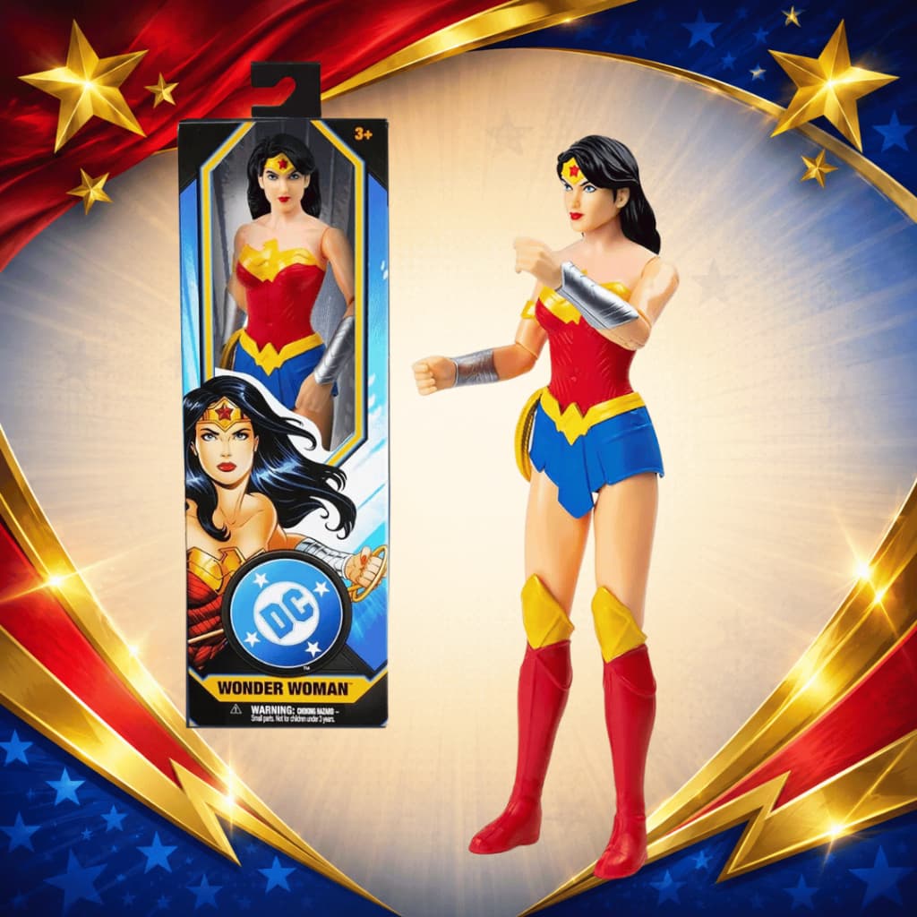 Boneca Mulher Maravilha Articulada 30 cm Dc Original Figura da Ação
