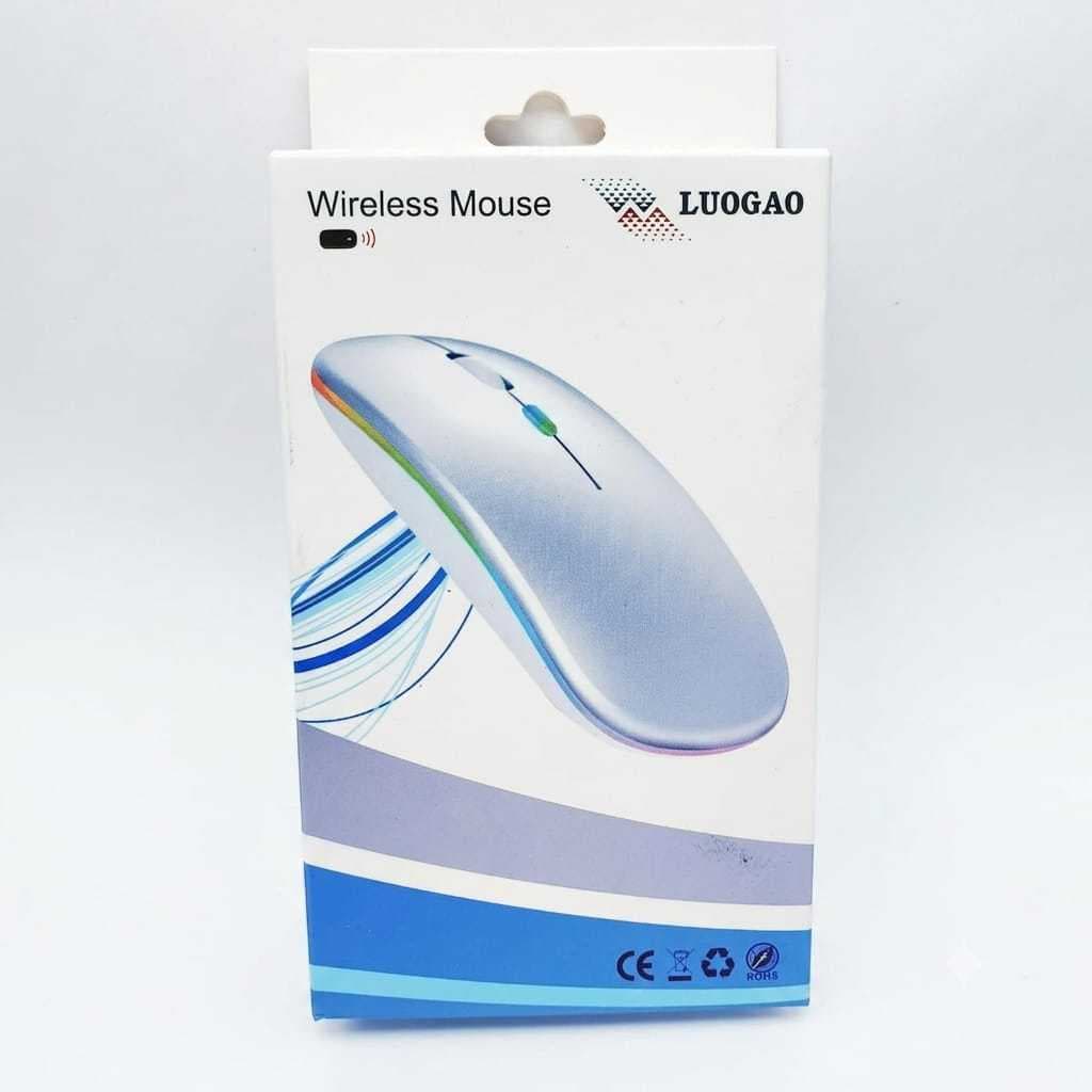 Mouse Sem Fio Recarregável 2.4g Com Luz Led Usb