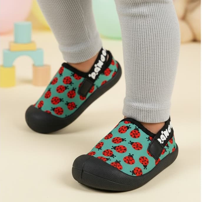 Calce Fácil Slipper Infantil Menina Leve Macio Confortável Sola Antiderrapante Uso Diário Cirandela