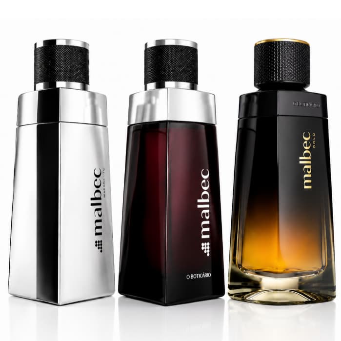Perfumes Masculinos 3 Malbec Importado com Essência Intensa e Fixação Prolongada