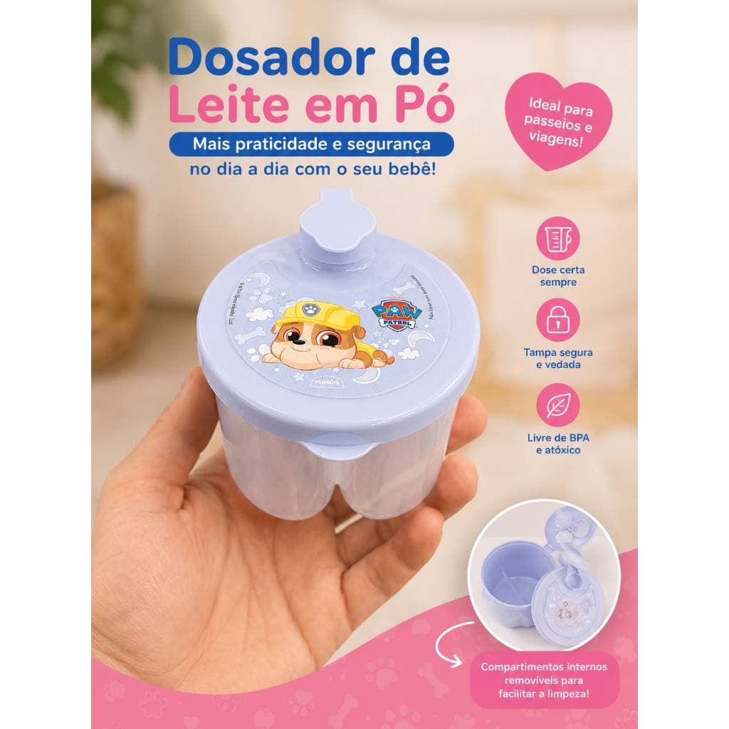 Dosador De Leite Em Pó Infantil Com Medidas Para Bebê