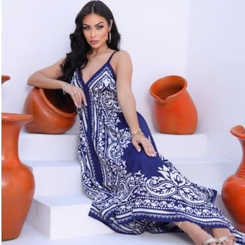 vestido estilo lenço