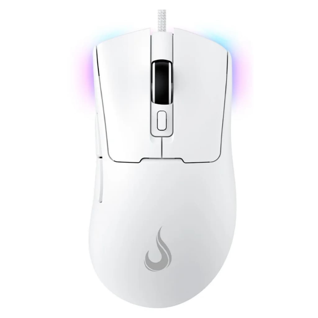 Mouse Gamer com fio USB Branco White 12000 Dpi 7 Botões Profissional Pc Notebook Setup Gamer