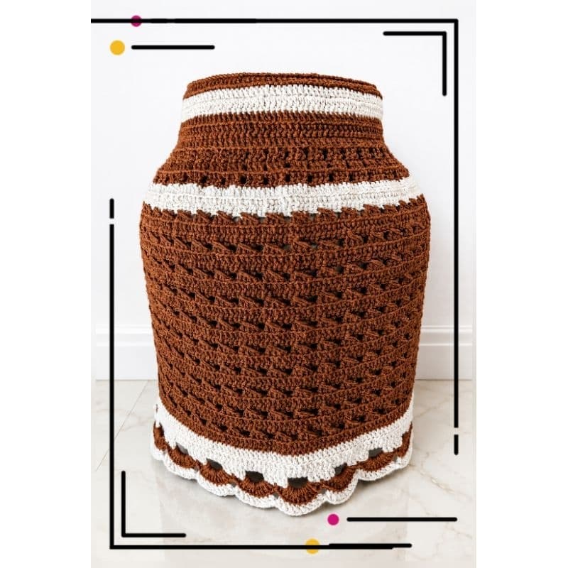 Capa para botijão 13kg em crochê barbante linha