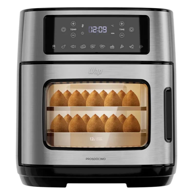 Fritadeira Elétrica Air Fryer Antiaderente WAP Oven 12 Litros com Painel Digital 110V Recondicionado