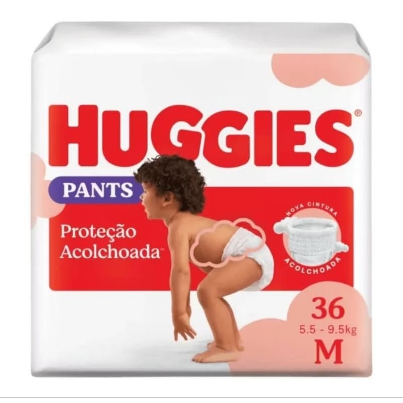 Fralda Huggies Roupinha Supreme Care  – Tamanho M (36 unidades)