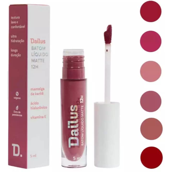 Batom Líquido Dailus Matte 12h