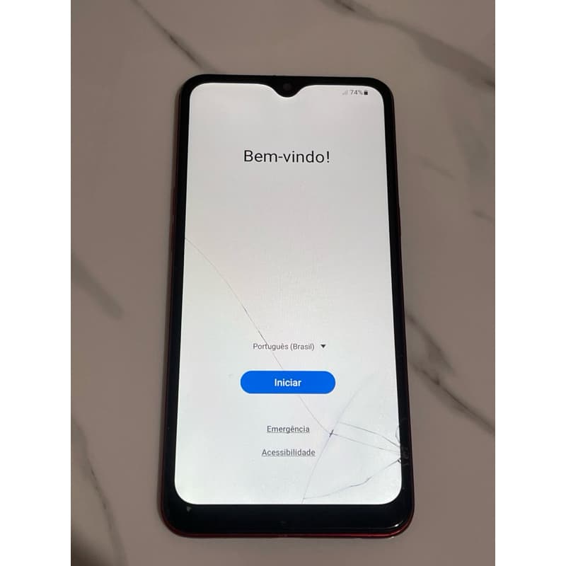 Celular Samsung Galaxy A10s Funcionando Tela Trincada