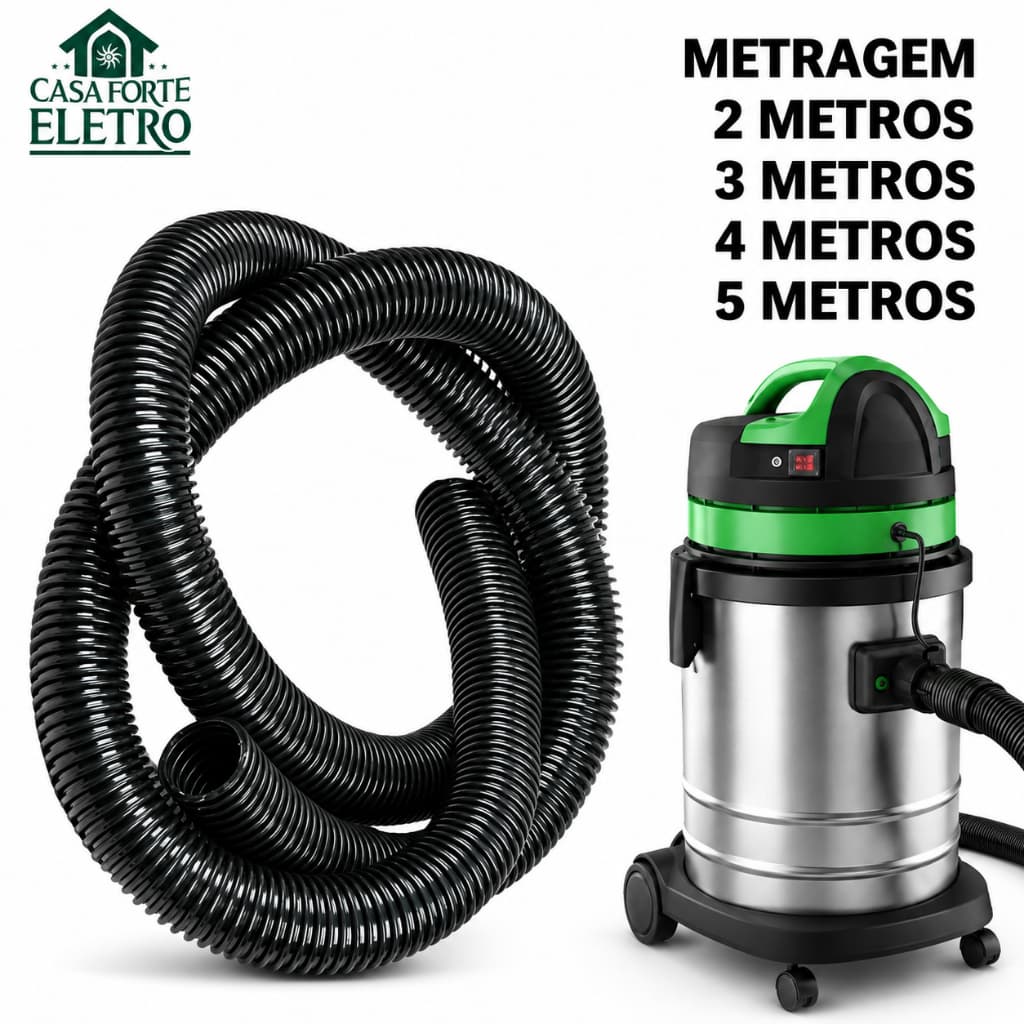 Mangueira aspirador 2,3,4,5 metros 32mm compatível Com IPC EA135