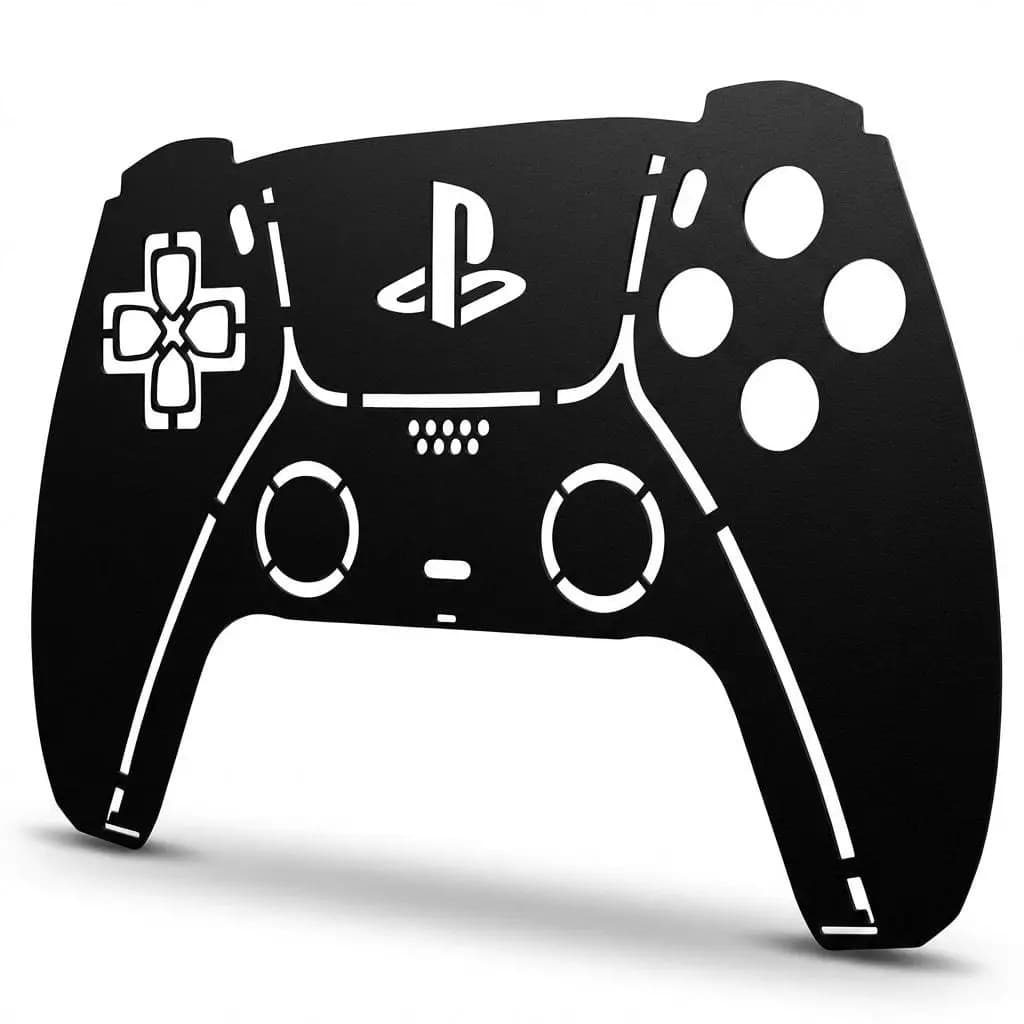 Quadro Decorativo Controle Gamer  Em MDF  Vazado Decoração Videogame Geek
