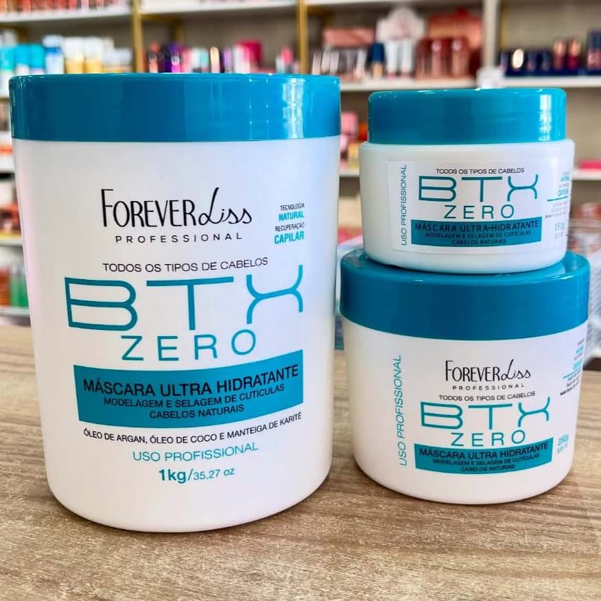 Btox Zero Forever Liss - Selagem Capilar Realinhamento Botox Máscara Ultra Hidratante Alinhadora