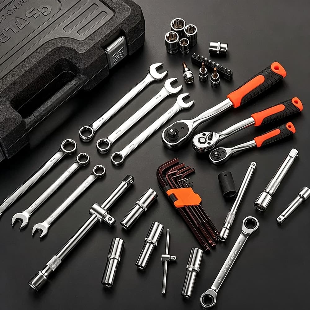 Kit Jogo de Ferramentas Mecânicas Completo Maleta Ferramentas Reparo Automotivo Oficina Casa