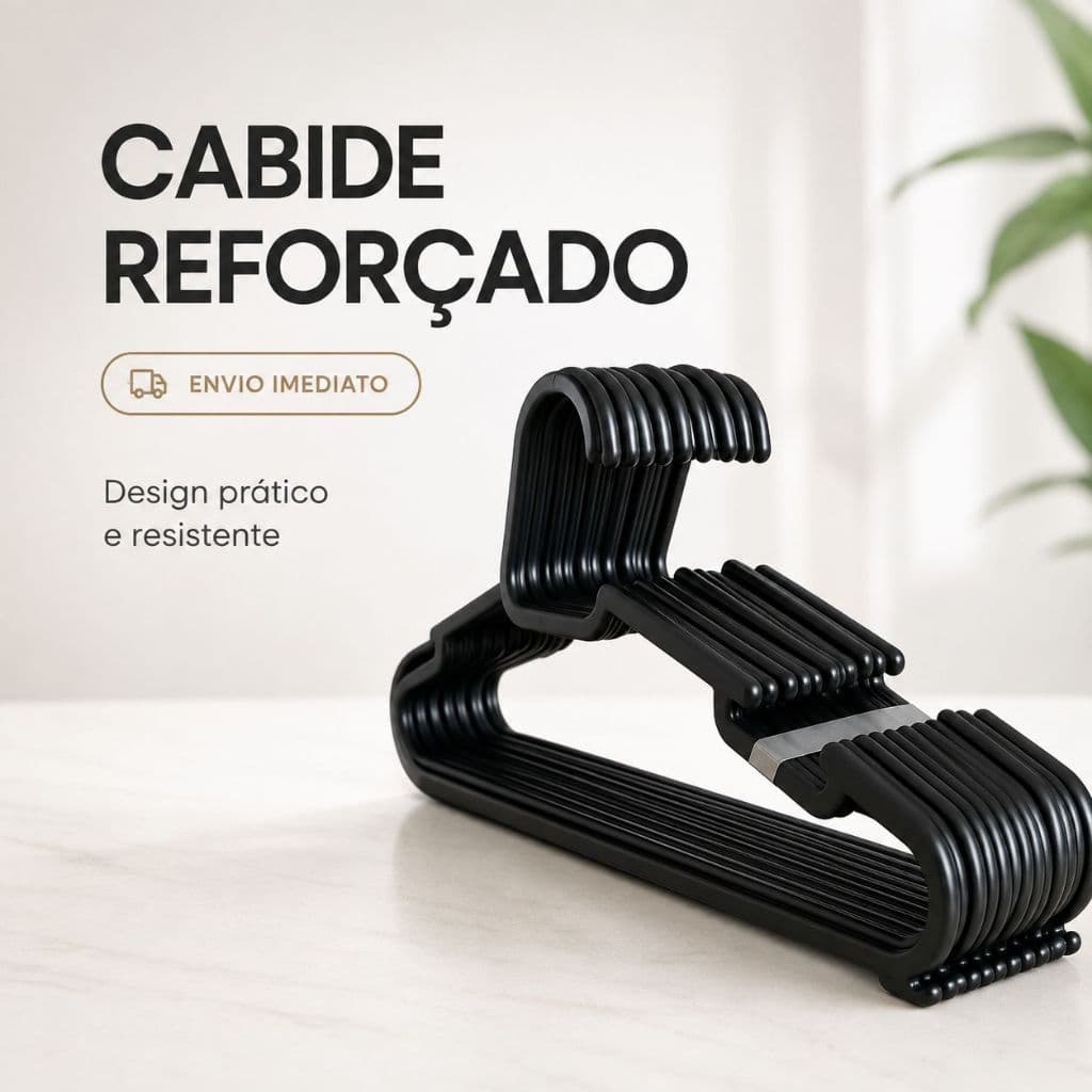 30 unidades cabide redondo resistente adulto