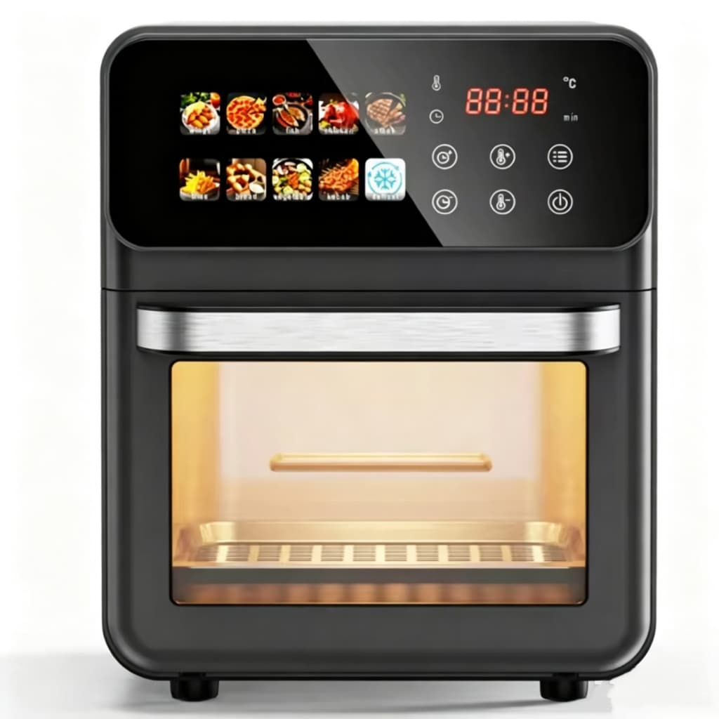10L Fritadeira Air Fryer Oven Forno Elétrico Digital Extream 10 Funções Painel Touch Digital D15