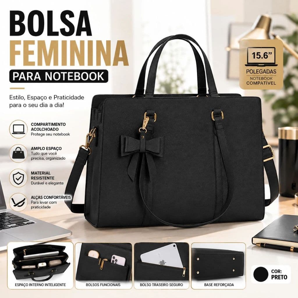 Bolsa Para Notebook Feminina Couro 15.6 Bolsa Notebook Feminina Bolsa Para Computador Feminina Tote Notebook
