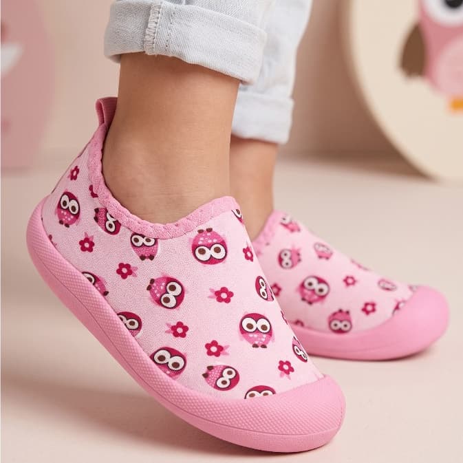 Tênis Infantil Calce Fácil Menina Estampado Sola Antiderrapante Macio Leve Confortável Promoção
