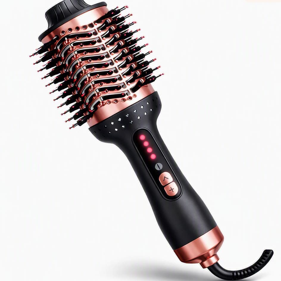 Escova Secadora Cabelo Profissional Bivolt 1300w Modelador Alisador Rapido