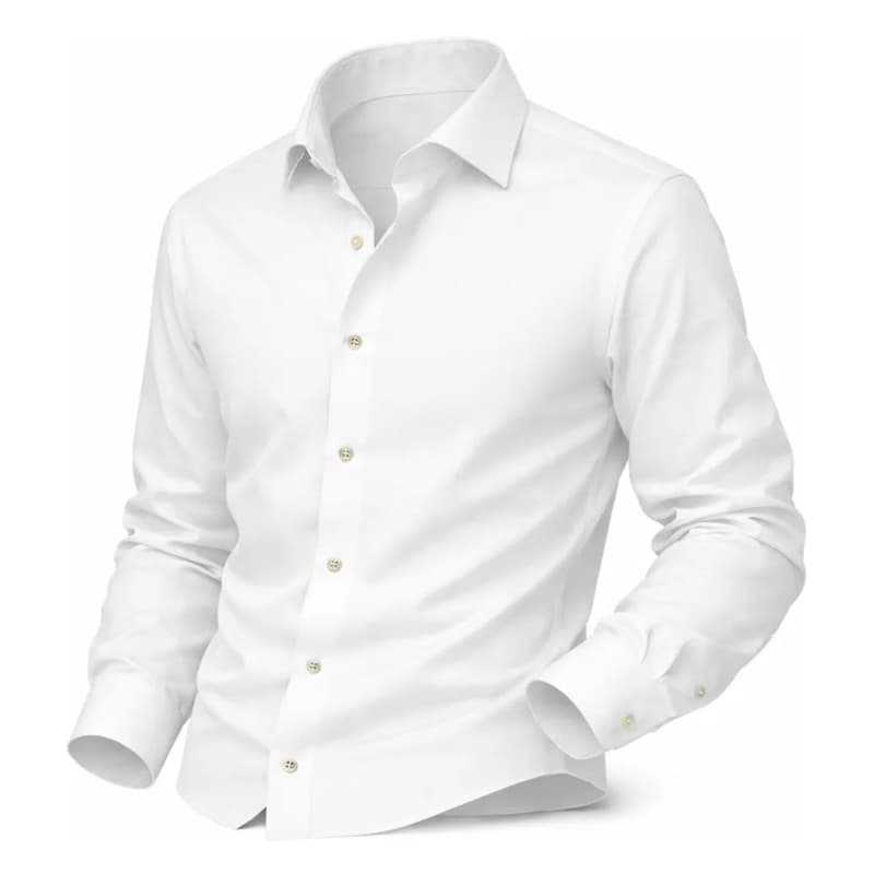 Camisa Social Masculina Semi Slim Linha Premium Branca