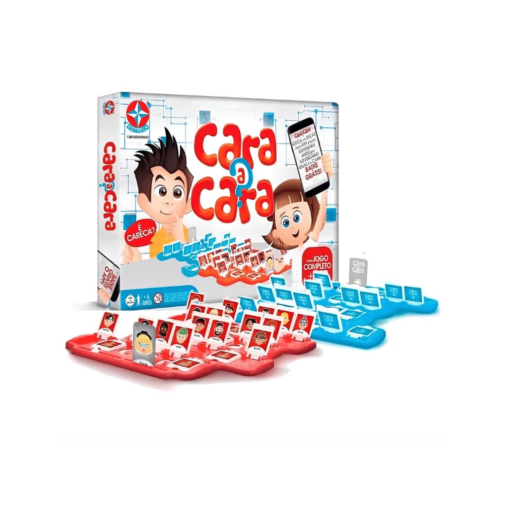 Jogo Cara a Cara Original Mesa Família Clássico - Estrela Com Aplicativo