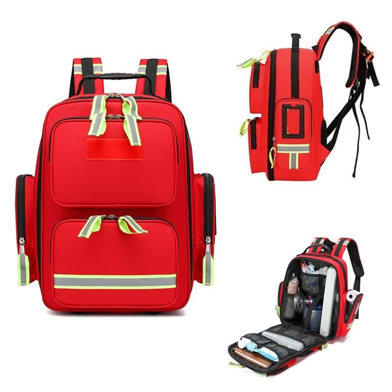 Mochila de primeiros socorros — Kit de emergência SOS, específico para equipes de resgate, cuidados domésticos