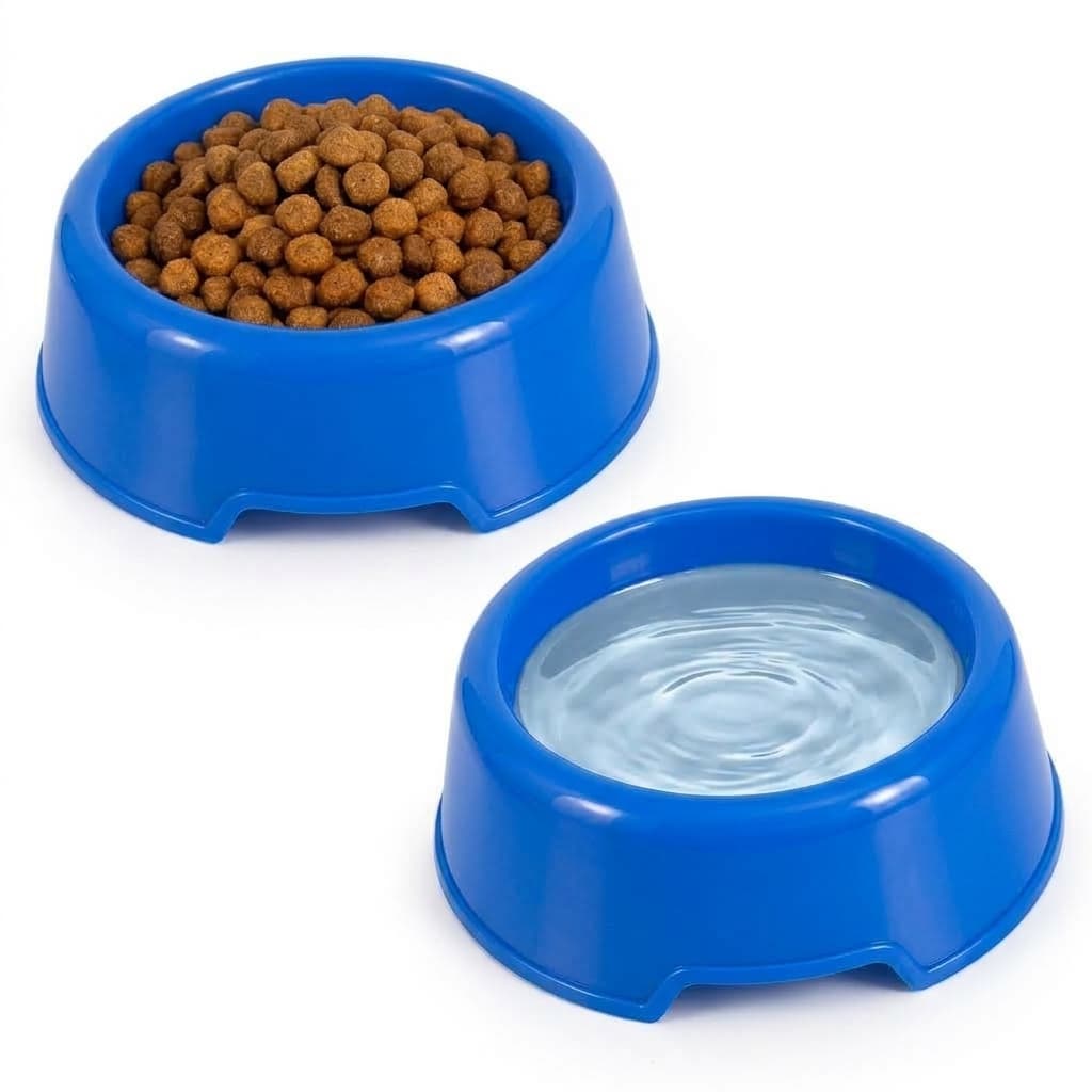 Kit 2 Potes Anti Formiga 250ml Azul para Cachorro e Gato Comedouro e Bebedouro para Água e Ração