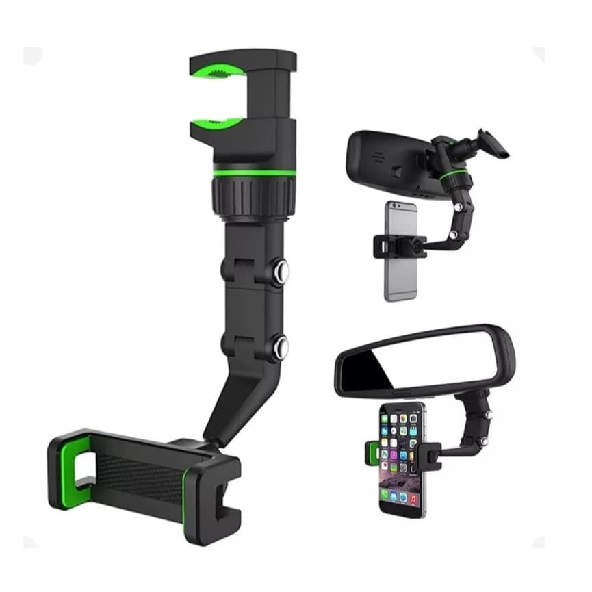 Suporte De Celular Para Retrovisor Espelho De Carro Multifuncional Clip Universal Giratório 360°  (3589)