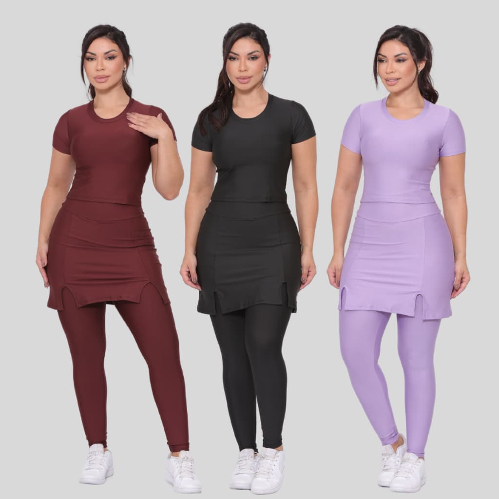 Conjunto Fitness Moda Evangélica Moderno Atividades Esportes