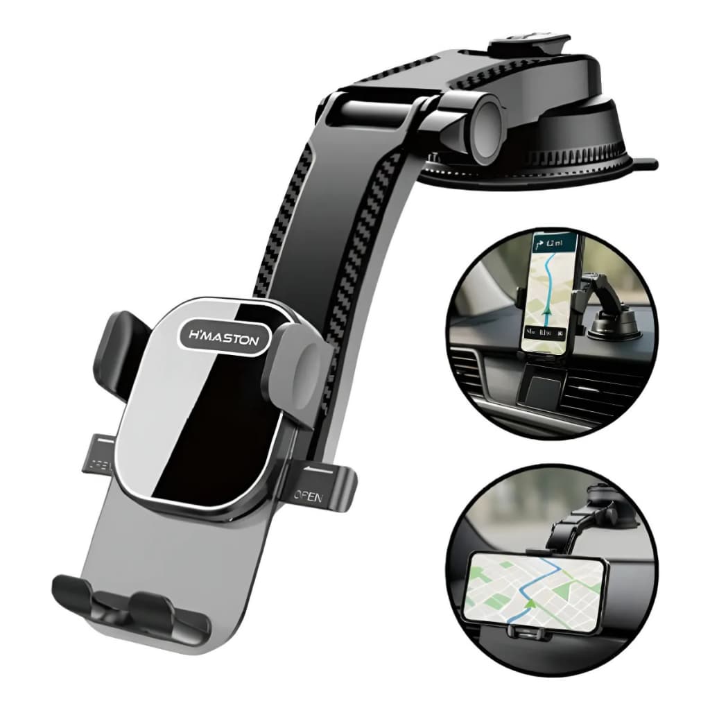 Suporte Celular Automotivo Carro Mesa Painel Articulado Rotação 360º Ventosa Segurança Premium