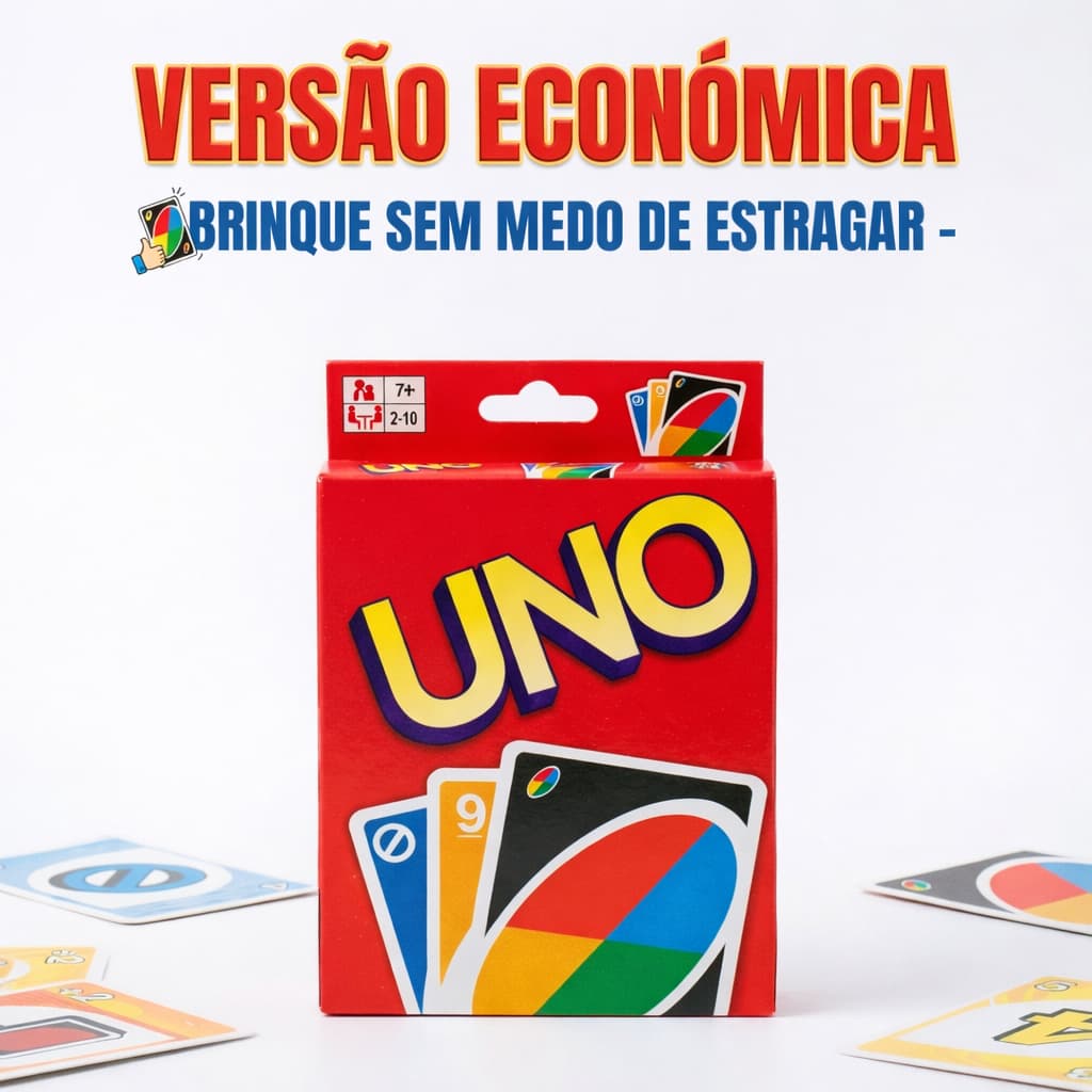 Jogo de Cartas Uno Baralho Diversão para Crianças Amigos Familia Festas