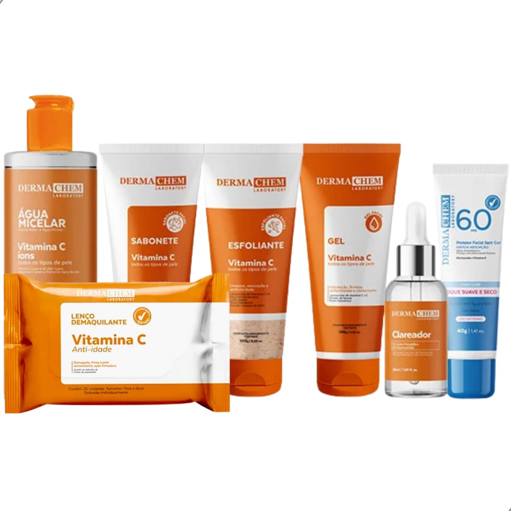 Kit Dermachem Vitamina C Completo + Toalha Umedecida