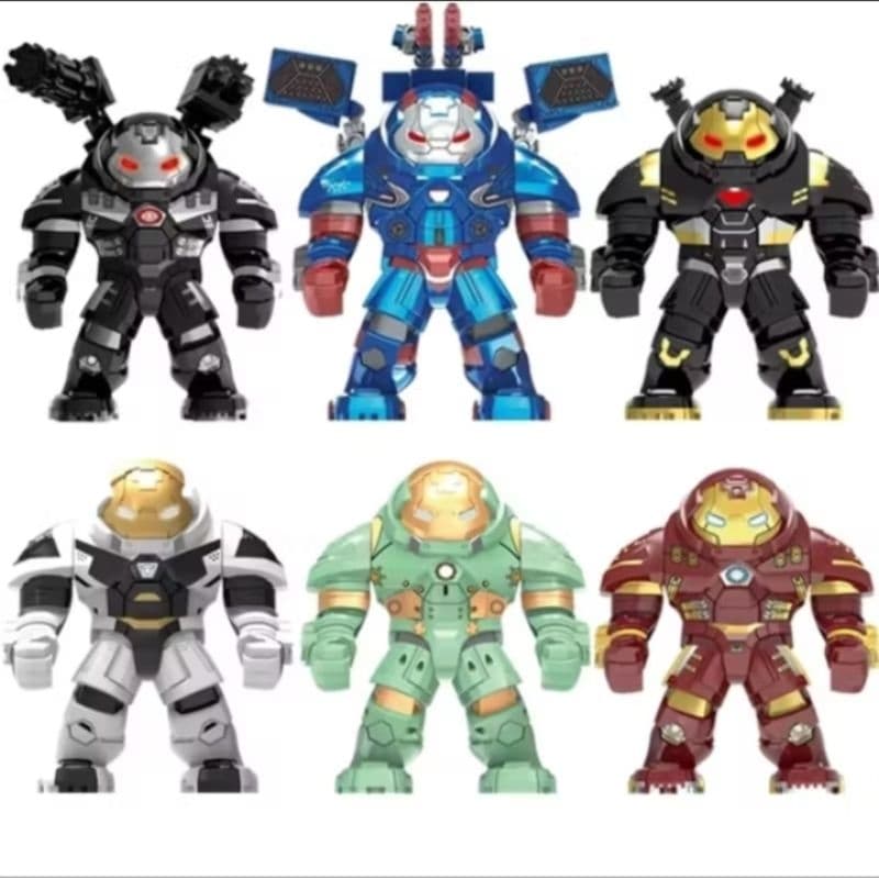 Bloco de Montar Hulkbuster /Iron Man Marvel Tipo Lego