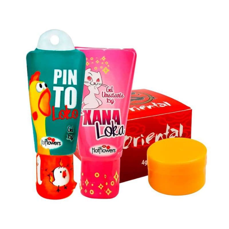 Kit com Pomada Oriental Xana Loka e Pinto Loko
