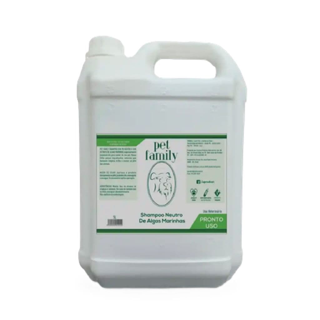 Shampoo Para Cães Algas Marinhas Pet Family 5l PRONTO USO