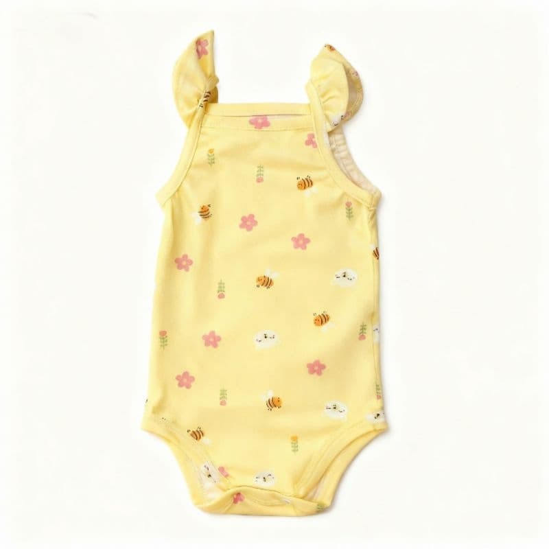 Body Bebê Menina Alcinha estampado cotton confortável tamanhos P M G