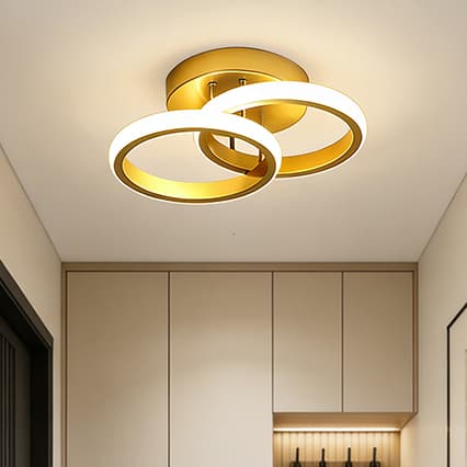 Luminária de Teto LED Geométrica Bivolt 110V‑220V Economia Decoração Moderna para Sala Quarto e Corredor