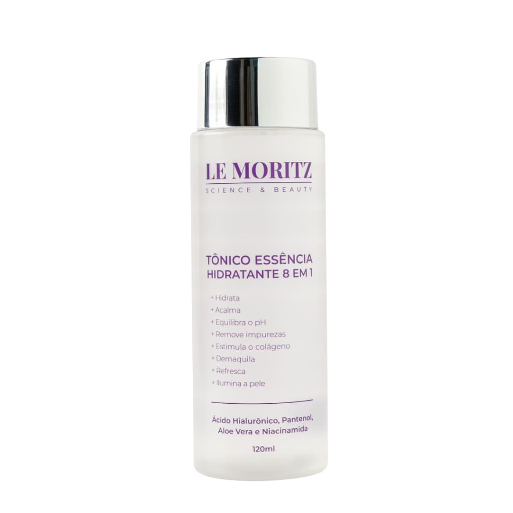 Tônico Facial Pele Madura Hidratante 8 em 1 Anti-Idade 40+ 50+ Revitalizante Le Moritz