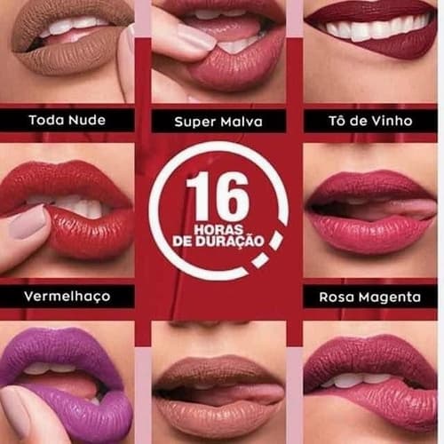Batom Líquido Power Stay Avon 16 Horas Longa Duração Matte Aveludado