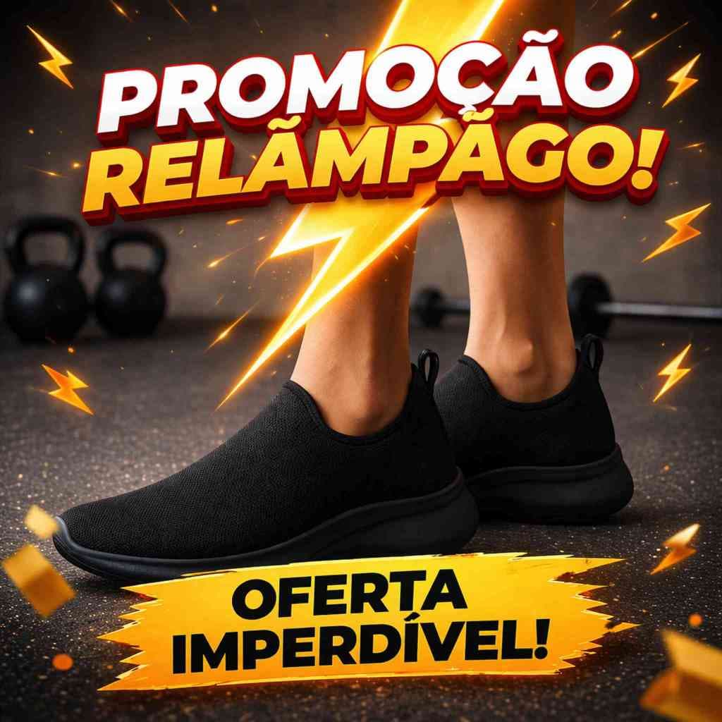 Tênis Meia Feminino Sem Cadarço Confortável e Leve caminhada academia